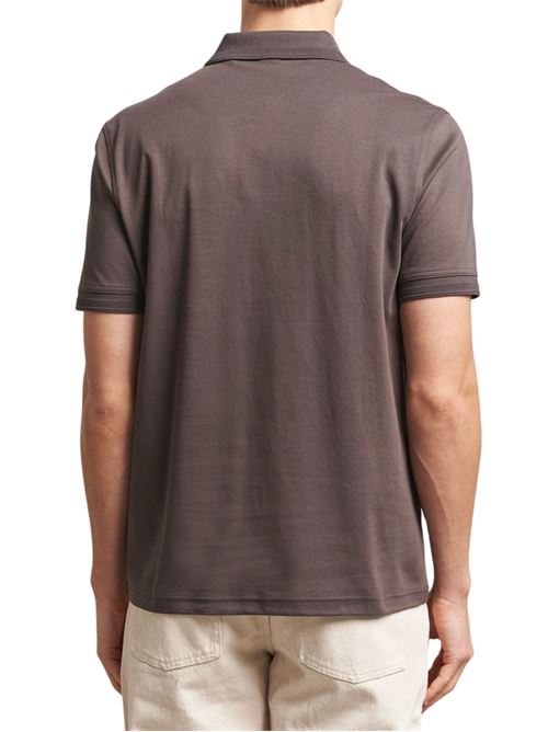 Polo uomo marrone in cotone Boss Orange | 50520109248